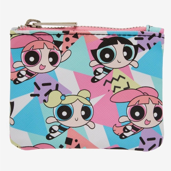 The Powerpuff Girls Pink & Colorful 90’s Allover Print Coin Purse - Exclusive - Picture 2 of 2